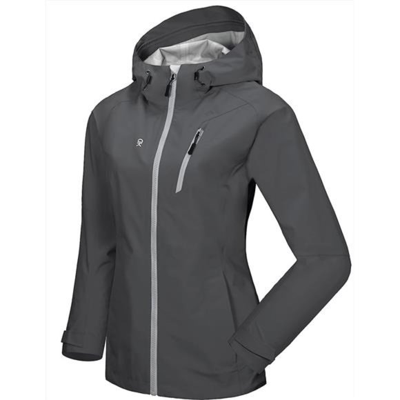 Women’s Waterproof Rain Jacket Lightweight Outdoor Windbreaker Rain Coat Shell